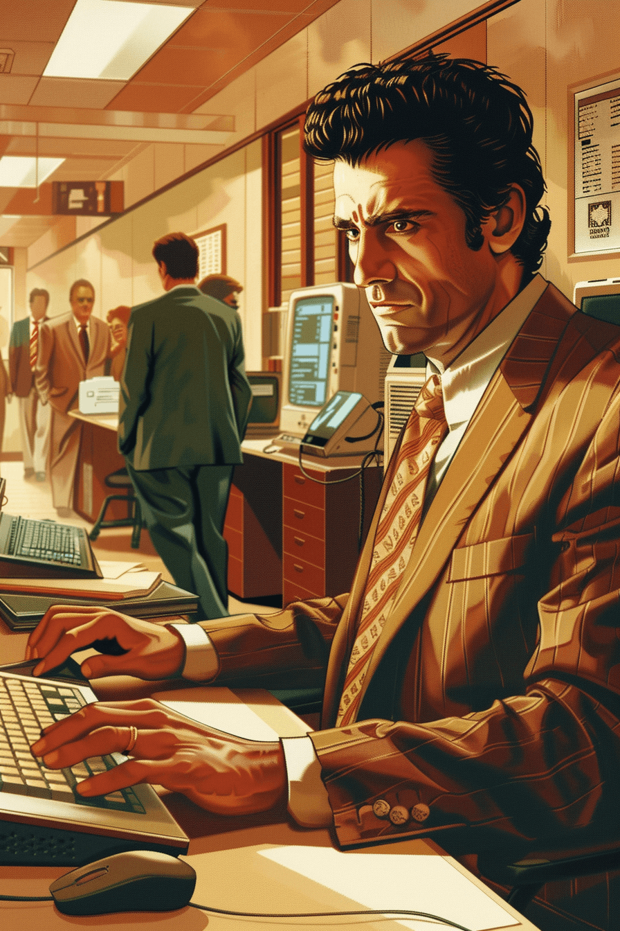 Experienced Full-Stack Developer at Desk - Man Coding on his computer in 2025